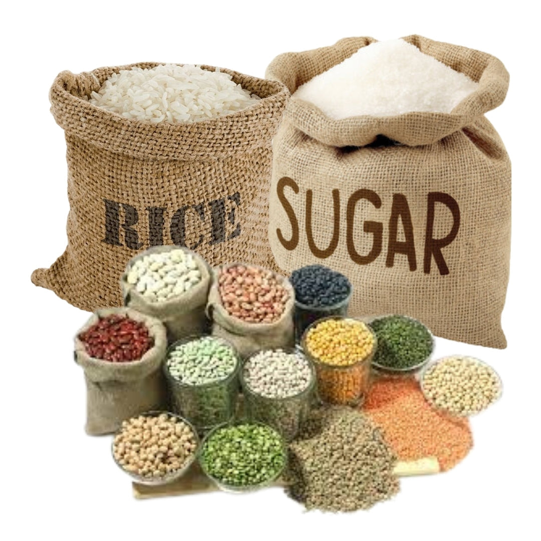 sugar,Rice & Pulses